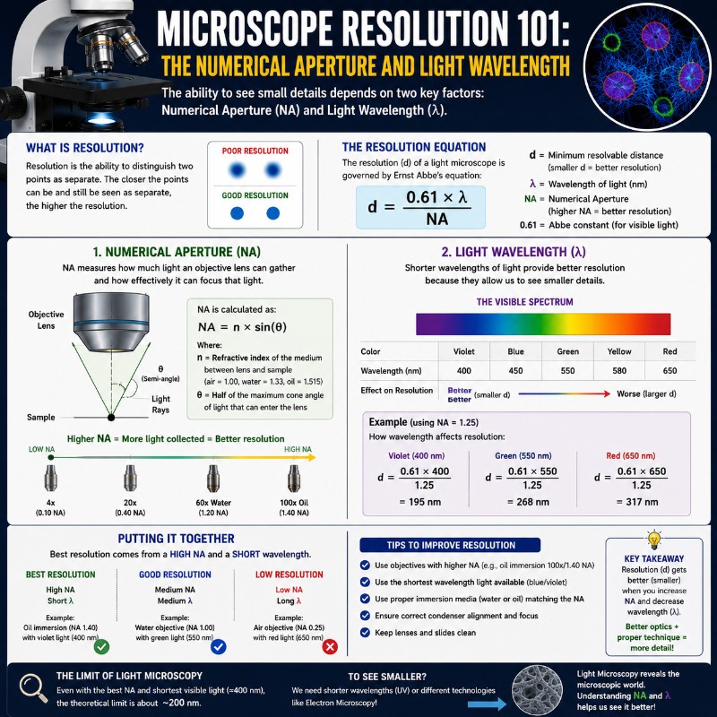 Microscope resolution explained