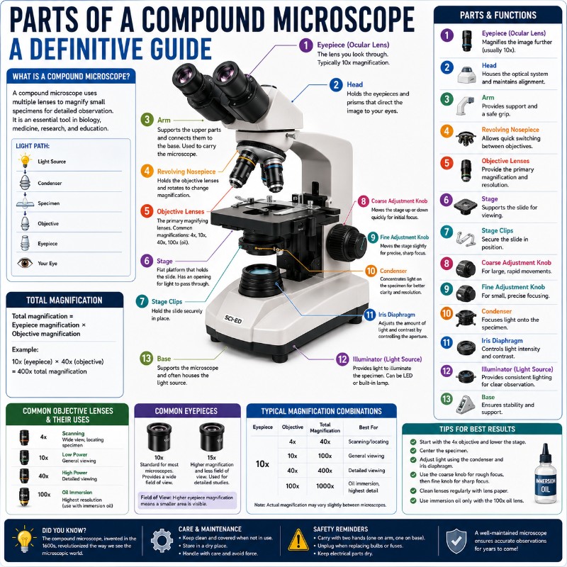 Photo of Parts of A Compound Microscope