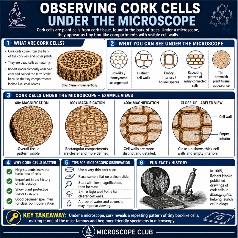 Photo of Observing Cork Cells Under The Microscope