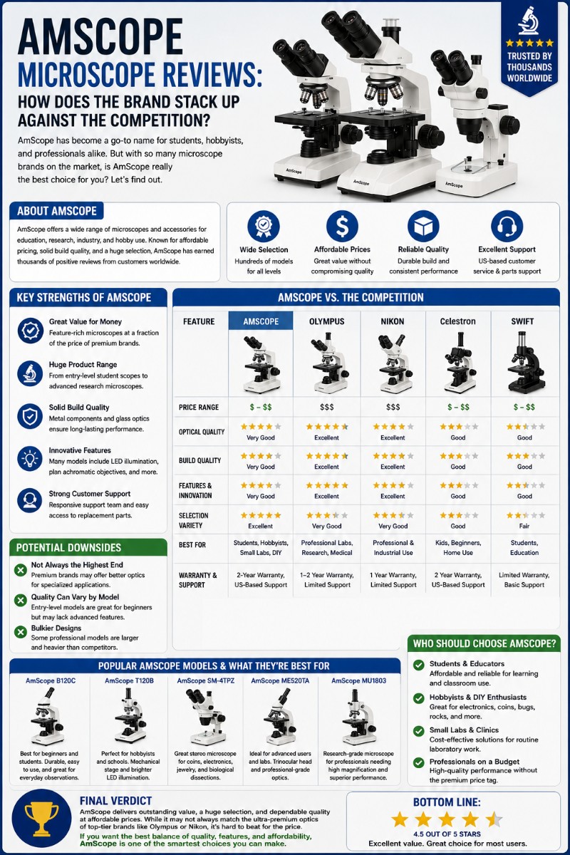 Photo of AMSCOPE Microscope Reviews: How Does the Brand Stack Up Against the Competition?