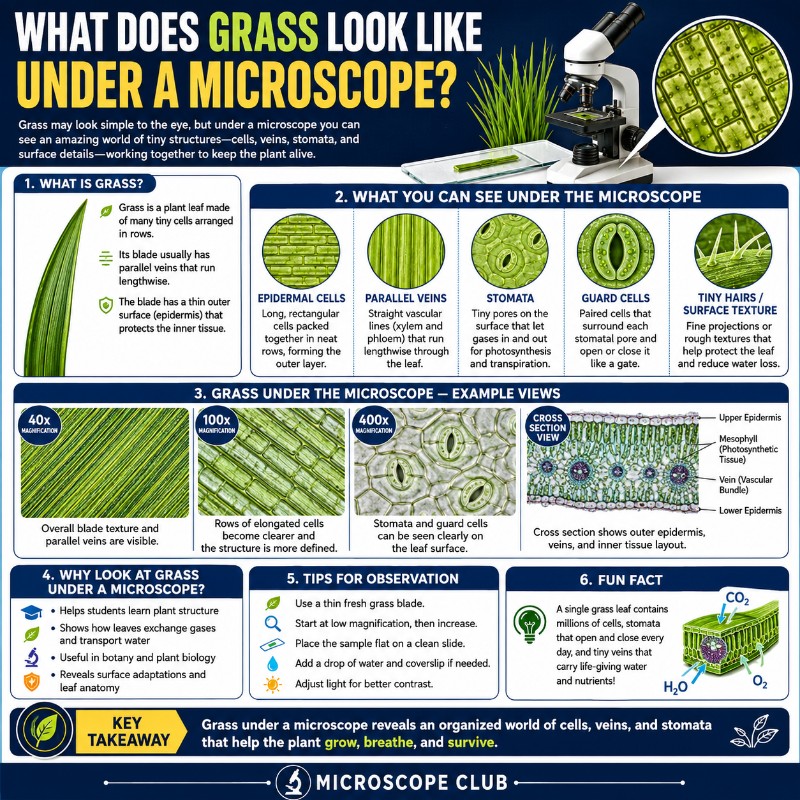 Photo of What Does Grass Look Like Under a Microscope?