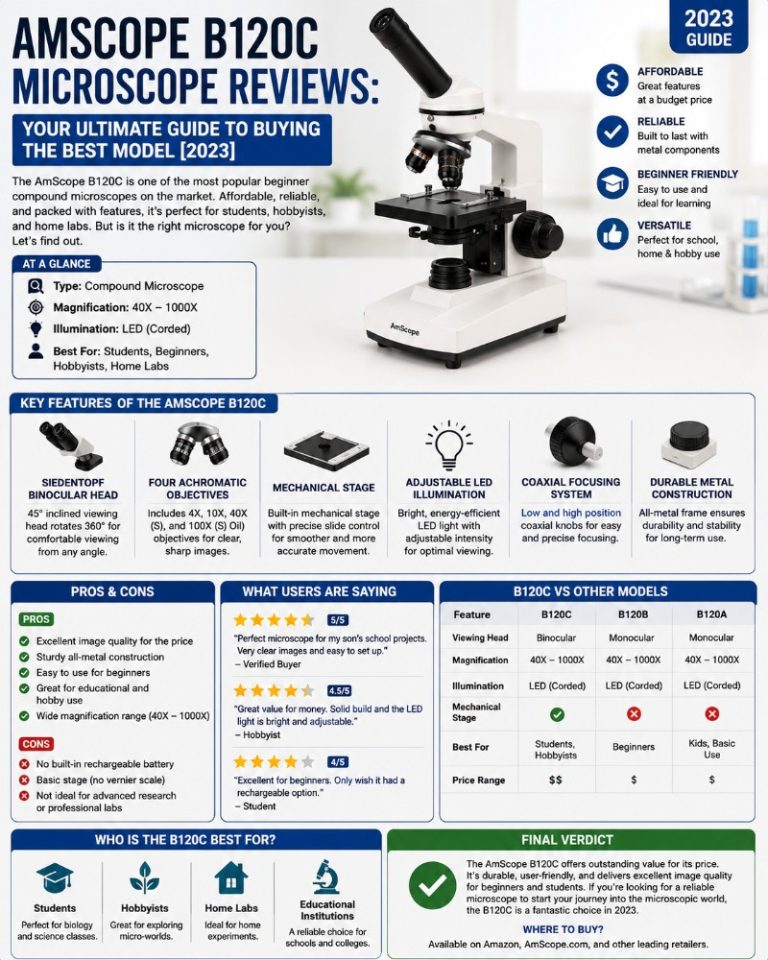 Photo of AMSCOPE B120C Microscope Reviews: Your Ultimate Guide to Buying the Best Model [2023]