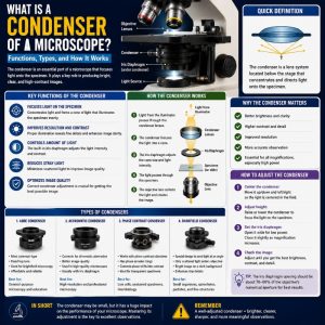 What is a Condenser of a Microscope? Functions, Types, and How It Works ...