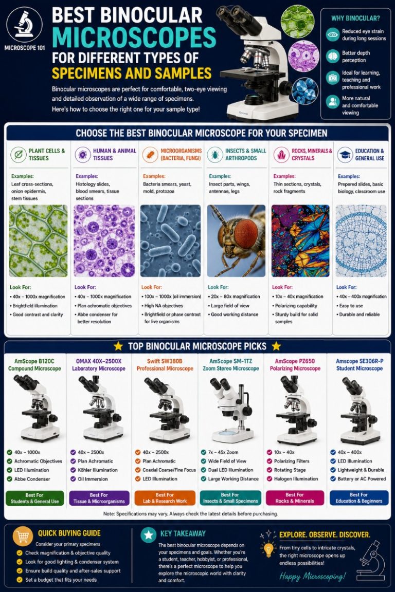 Photo of Best Binocular Microscopes for Different Types of Specimens and Samples