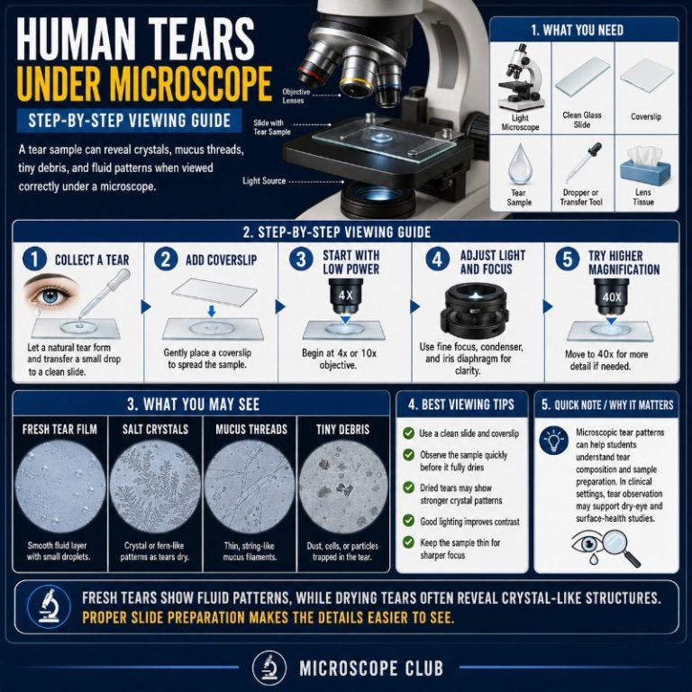 Photo of Human Tears Under Microscope_ Step-by-Step Viewing Guide