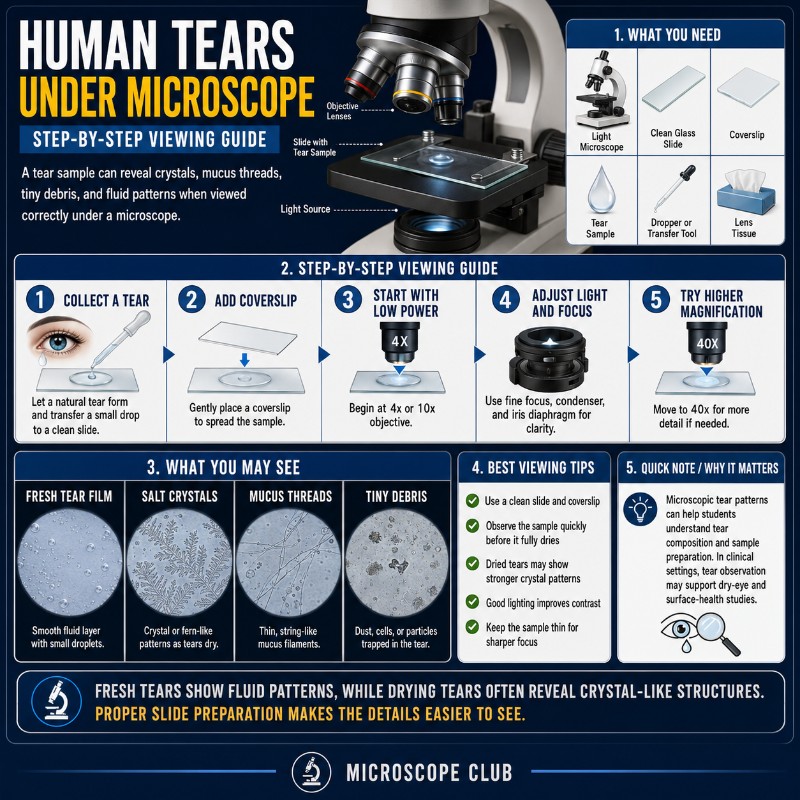 Photo of Human Tears Under Microscope_ Step-by-Step Viewing Guide