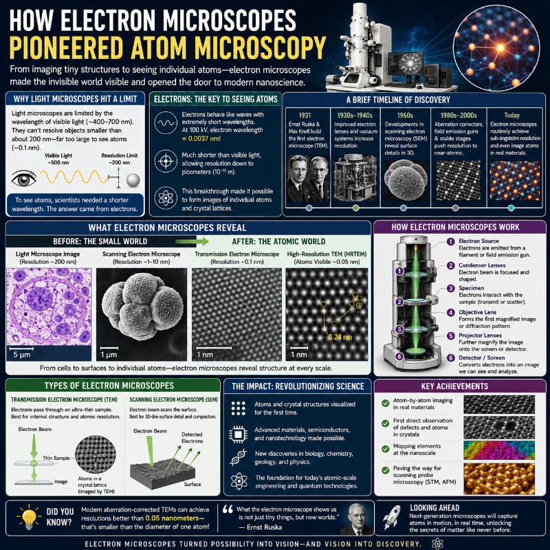 Photo of How Electron Microscopes Pioneered Atom Microscopy