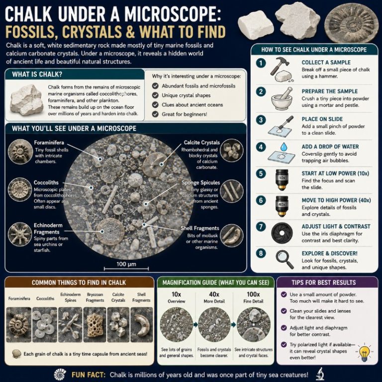 Photo of Chalk Under a Microscope