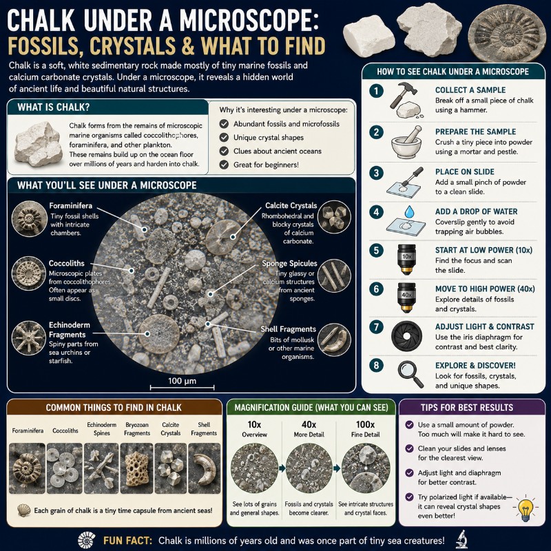 Photo of Chalk Under a Microscope