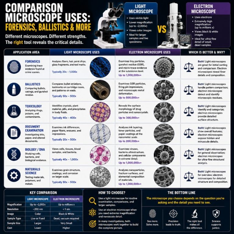 Photo of Comparison Microscope Uses_ Forensics, Ballistics & More