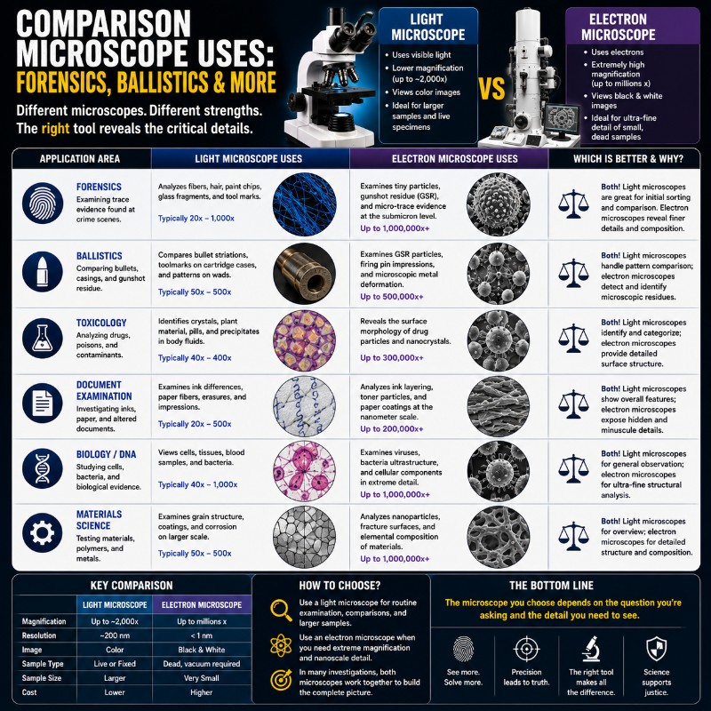 Photo of Comparison Microscope Uses_ Forensics, Ballistics & More