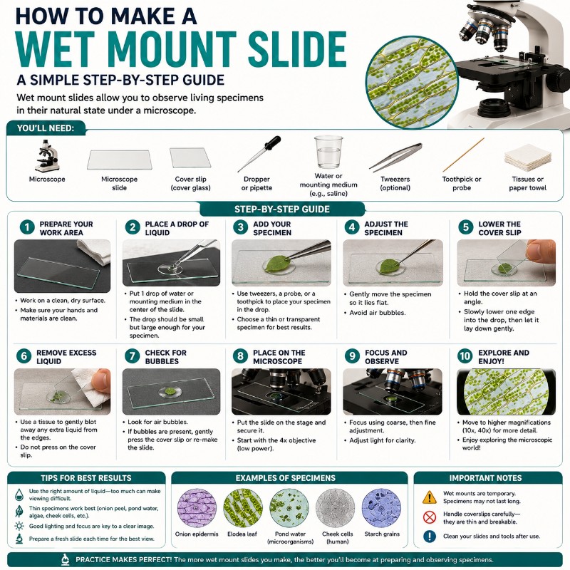 Photo of How to Make a Wet Mount Slide (Step-by-Step)