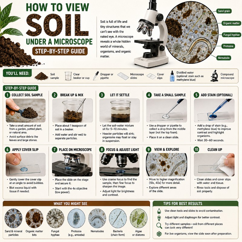 Photo of How to View Soil Under a Microscope (Step-by-Step)