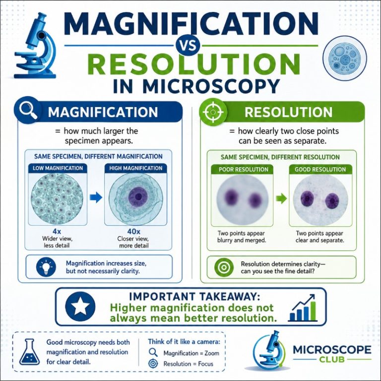 Photo of Magnification vs Resolution on Microscopy