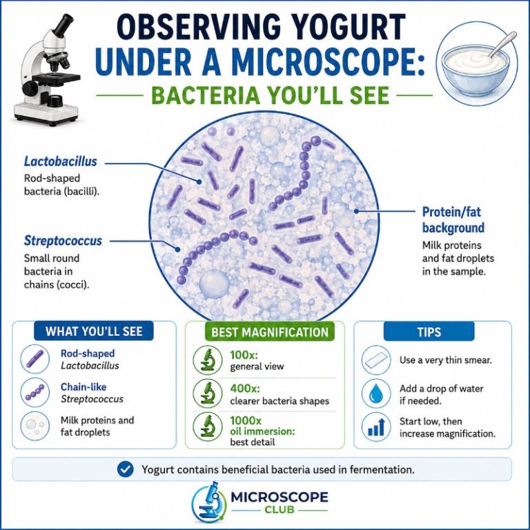 Photo of Observing Yogurt Under a Microscope_ Bacteria You'll See