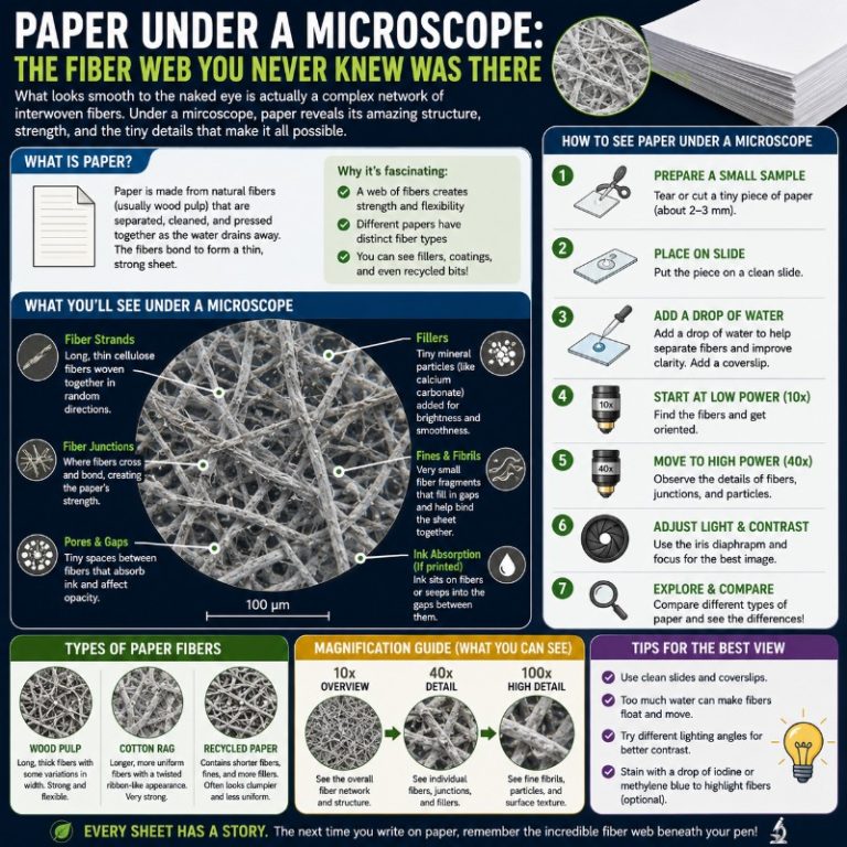 Photo of Paper Under a Microscope