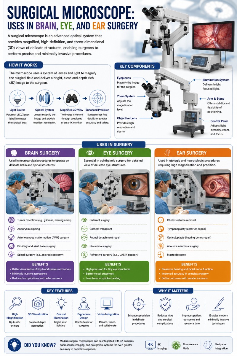 Infographics of Surgical Microscopes