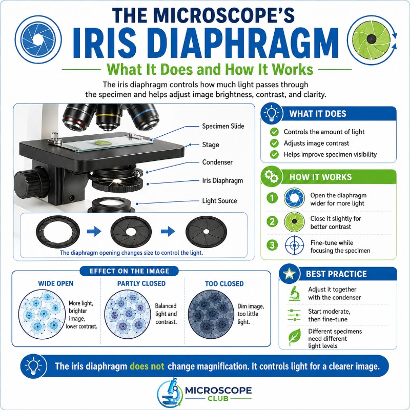 Photo of The Microscope’s Iris Diaphragm_ What it Does And How it Works