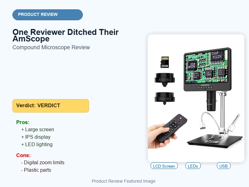 One Reviewer Ditched Their AmScope review featured image with verdict, pros and cons