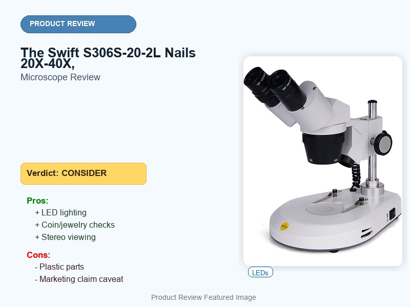 The Swift S306S-20-2L Nails 20X-40X, review featured image with verdict, pros and cons