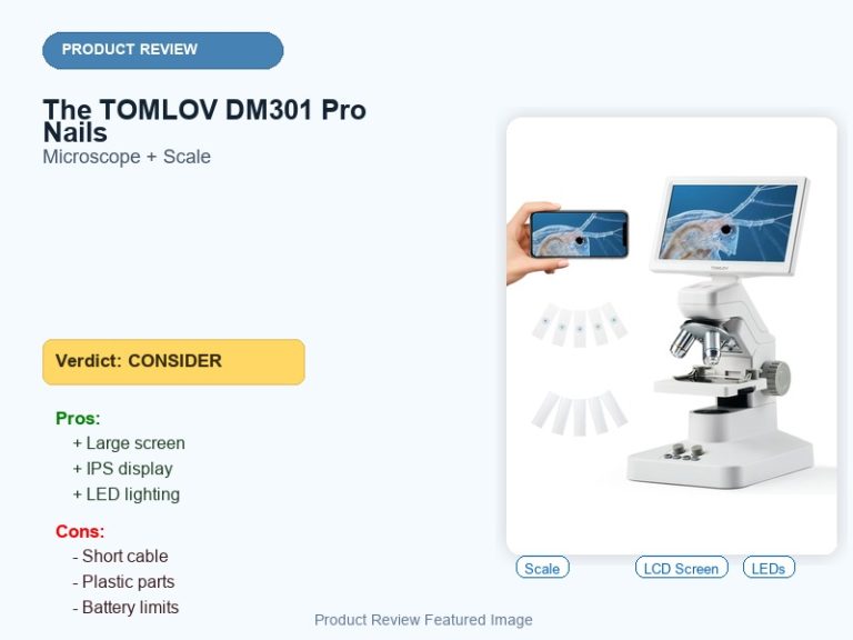 The TOMLOV DM301 Pro Nails review featured image with verdict, pros and cons